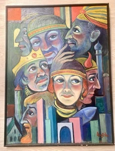 Unikat Fred Anselm , Öl auf Leinwand , studierte bei Emil Nolde in Paris, - Bild 1 von 6