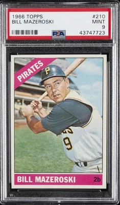 1966 TOPPS #210 BILL MAZEROSKI PSA 9 - Image 1 of 2