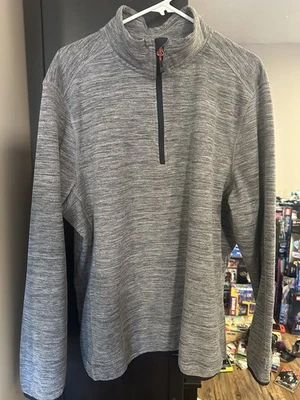 Pullover Avalanche Outdoor Supply Company gris jaspeado cuarto cremallera para hombre XL Foto 1 de 4