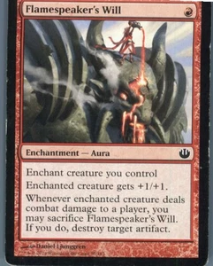 Magic the Gathering MTG Journey Into Nyx Flamespeaker's Will #95 - Picture 1 of 2