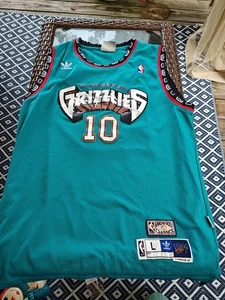 Vintage Adidas Mike Bibby Vancouver Grizzlies #10 NBA Basketball Trikot Large - Bild 1 von 10