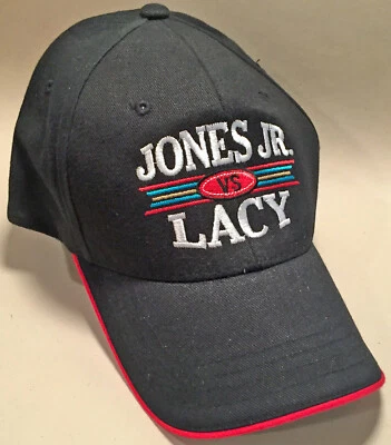 Gorra Roy Jones Jr. vs. Jeff Lacy Vintage Béisbol Boxeo Lucha Rojo Borde Foto 1 de 2