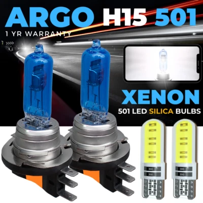 Fits Ford Galaxy Mk3 DRL Xenon White High Beam Headlight Headlamp Bulbs 2015-21 - Image 1 of 4