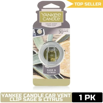 Yankee Candle CAR VENT CLIP HW SAGE & CITRUS, Smart Scent - Image 1 of 4