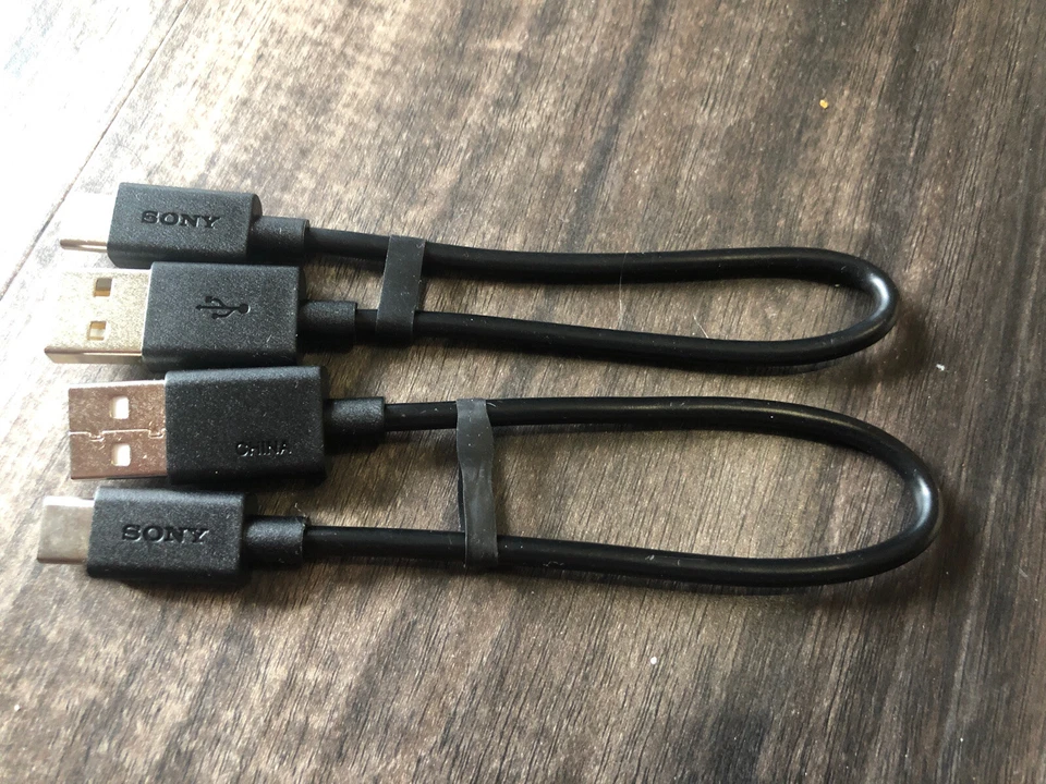 2 Original Sony USB C Type-C Data Charger Cable For Sony CH510 C310 HEADPHONE - Image 1 of 3