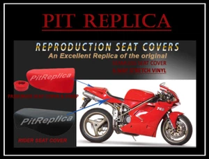 NEW DUCATI 748 916 996 998 RIDER & PILLION SEAT SADDLE COVER [5COR/5COTC]       - Bild 1 von 7