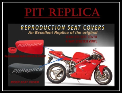 NUEVA FUNDA DE SILLÍN DUCATI 748 916 996 998 ASIENTO PILOTO Y PASAJERO [5COR/5COTC]       Foto 1 de 4