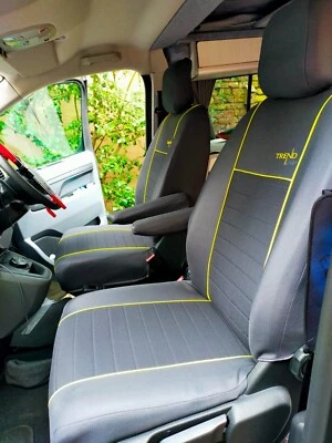 TAILORED SEAT COVERS For PEUGEOT EXPERT 2 SINGLE SEATS 2018 - 2025 FABRIC - Image 1 of 4