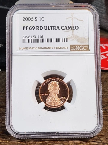 2006 S Lincoln 1c, NGC Certified PF 69 UCAM RD, 116 Cover