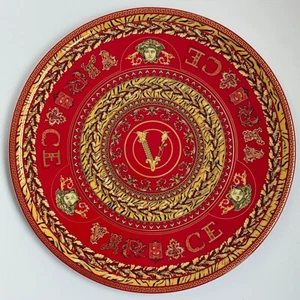 VERSACE Virtus Holiday CAKE PLATE 13" Rosenthal New in BOX TORTENPLATTE 33 cm - Picture 1 of 4