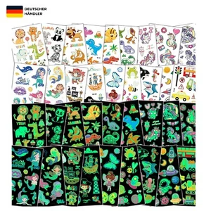 Tattoo Kinder Mädchen Jungen - 220+ Leuchtendes Kindertattoos - Klebetattoos Kin - Bild 1 von 10