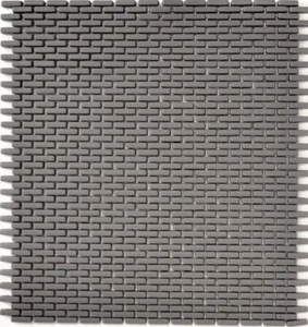 Piastrella mosaico riciclaggio VETRO mattone paraspruzzi WC grigio-B25G_f|10 tappetini - Foto 1 di 5