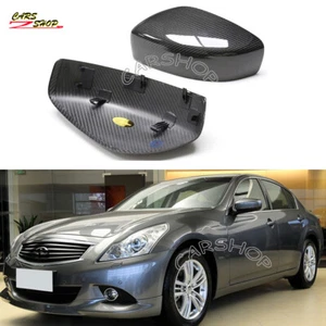Dry Carbon Fiber Side Mirror Cover Replace For INFINITI G25 G37 Q60 2009-2014 - Bild 1 von 6