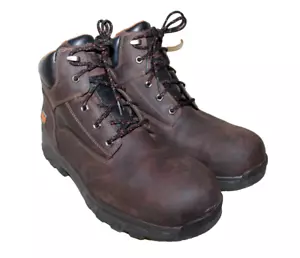 Timberland PRO Hombres Botas de Trabajo Talla 12 W Workstead 6" Puntera Comp Cuero Marrón - Imagen 1 de 12