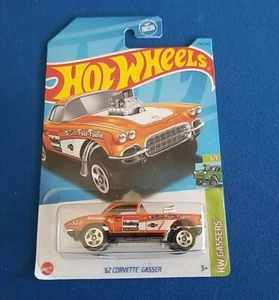 2023 Hot Wheels #174/250 HW Gassers '62 Corvette Gasser Orange Kroger Fry's - Foto 1 di 6