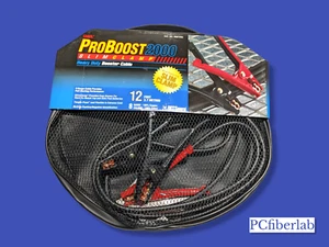 Cable de puente/refuerzo ProBoost 2000 8 AWG 12 ft de alta resistencia 100 % cobre puro - Imagen 1 de 3