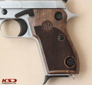 KSD Brand Beretta Mod 951 Compatible Walnut Grips Diamond - Picture 1 of 3