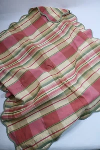 Jane Wilner Haute Couture Linens Euro Sham Green Rose Pink 25"x25" - Picture 1 of 7