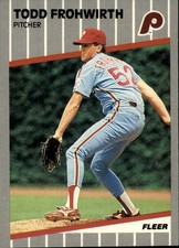 1989 Fleer Philadelphia Phillies Baseball Card #567 Todd Frohwirth