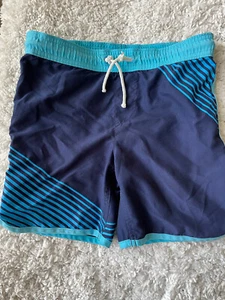 Lands End Kids Boys Sz. 7 Red & Blue Swim Trunks. Grt Quality - Picture 1 of 11