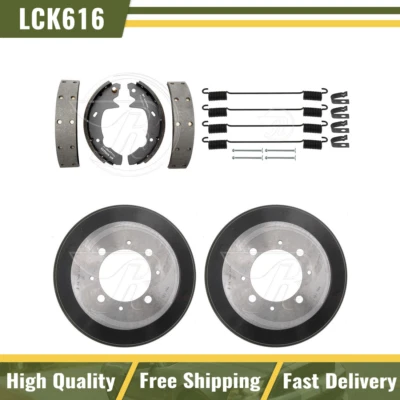 Rear Brake Drums & Brake Shoes Hardware Spring Kit Fits 1991-1993 Hyundai Sonata - Image 1 of 4