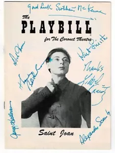 1956 BROADWAY PROGRAM for SAINT JOAN - SIGNED by ROBERT LUDLUM, SIOBHAN MCKENNA - Picture 1 of 5