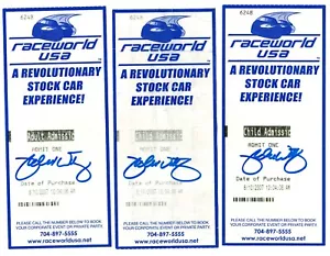 3 entradas NASCAR Raceworld EE. UU. 2007 - AUTOGRAFIADAS POR MICHAEL WALTRIP - Imagen 1 de 2