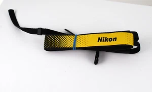 Vintage Nikon Z series Camera Strap black with yellow letters - Picture 1 of 3