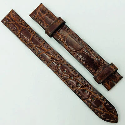 Cartier Authentic 12-12mm Shiny Brown Leather Strap for Buckle - Image 1 of 2