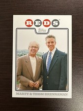 2008 Topps Cincinnati Reds Marty Brennaman Thom Brennaman Topps card ungraded