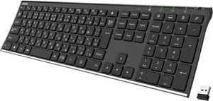 Arteck 2.4G Wireless Keyboard Japanese Layout wireless Stainless Steel Lightweig - Picture 1 of 7