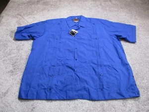 Camicia Guayaberas uomo taglia 50 bottoni messicani manica corta NUOVA - Foto 1 di 9