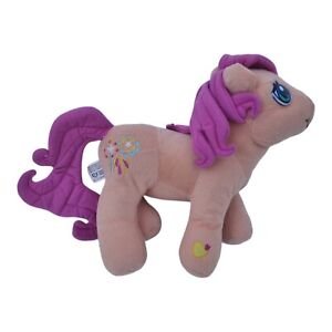 2009 Hasbro My Little Pony Sparkleworks Plush Toy Peach Pink MLP Embroidered 