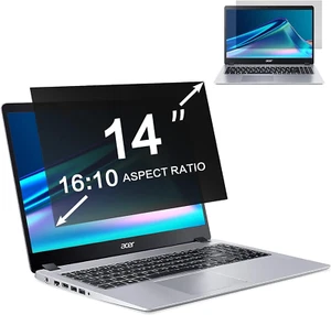 14 Inch Laptop Privacy Screen Filter, for 16:10 Widescreen Monitors -Dell HP Ace - Picture 1 of 12