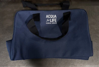 GIORGIO ARMANI  Acqua For Life Men Sport Bag In Navy/Travel New In Bag - Image 1 of 4