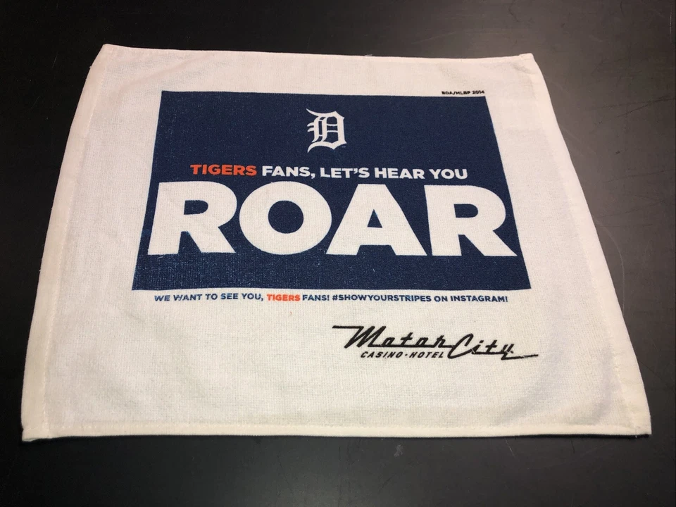 2014 Playoffs Detroit Tigers ROAR RALLY TOWELS VS ORIOLES Stadium Giveaway 15x17 - Image 1 of 1