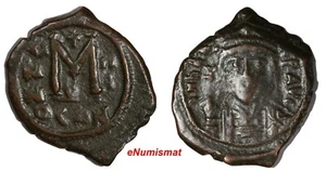 Bizantino.Heraclio 610-641AD AE Follis Constantinopla 10,38 g.Sear#804 - Imagen 1 de 3