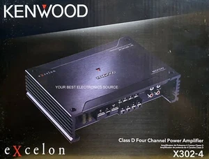 NEW KENWOOD X302-4, 2-ohm Stable, 4-Channel Car Audio Amplifier - Picture 1 of 1