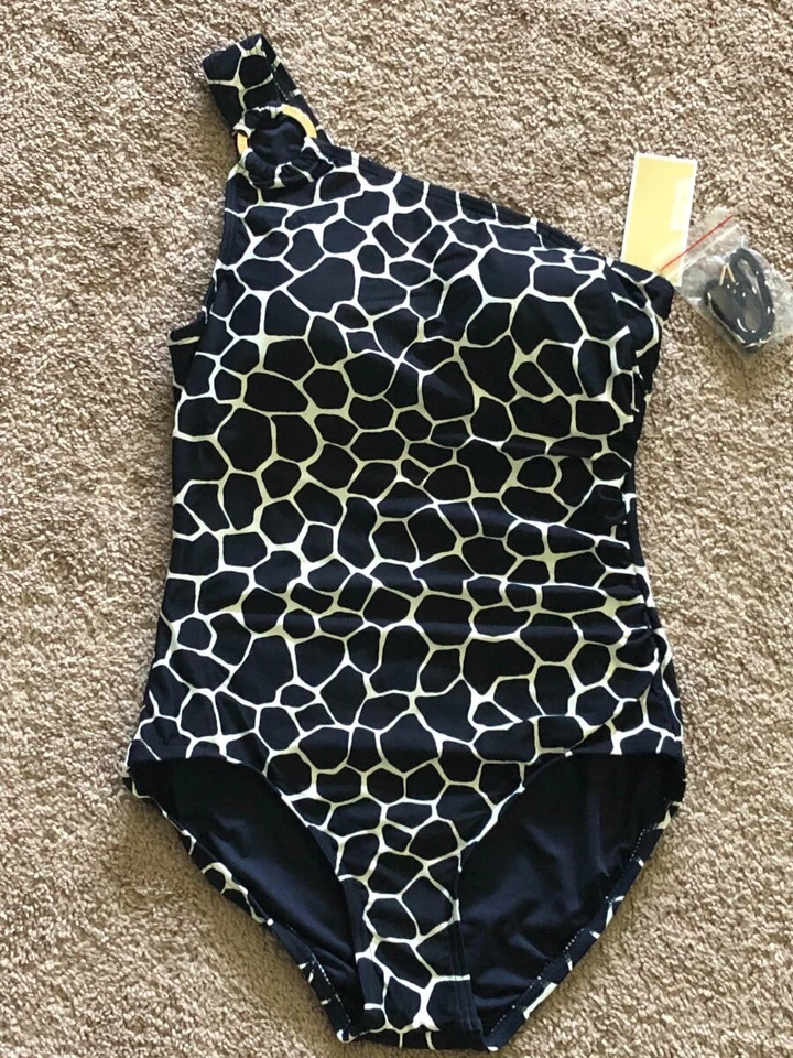 TRAJE DE BAÑO SASSY MICHAEL KORS 1 HOMBRO MALLIOT TALLA 8 o 10 Foto 1 de 1