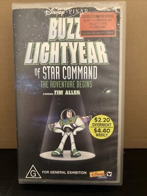 Buzz Lightyear of Star Command The Adventure Begins - VHS Video Ex Rental B13 - Image 1 of 3