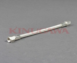 Braided Steel Teflon Hose 1/2" 6AN to 6AN Straight - Straight 19" - Picture 1 of 3