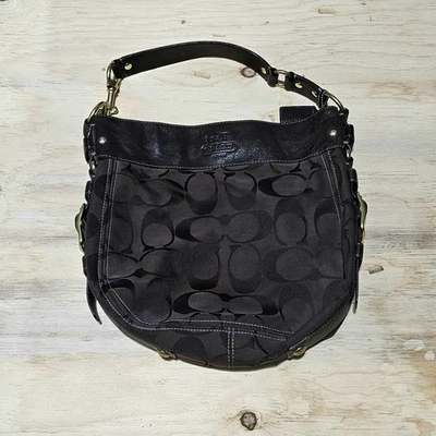 Bolso de Mano Coach Vintage Hobo 12674 Cuero Marrón Tachuelas Y2K Cartera Soho Foto 1 de 4