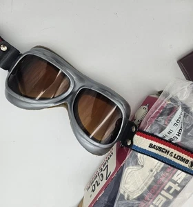 Vintage Bausch & Lomb Sport Goggles Yellow Brown Lenses - Picture 1 of 8