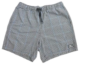 Obey Shorts Mens Small Black Cotton Crimp Trek Belted Houndstooth Relaxed Pocket - Picture 1 of 6