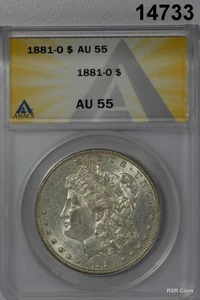 1881 O MORGAN SILVER DOLLAR ANACS CERTIFIED AU55 #14733 - Picture 1 of 3