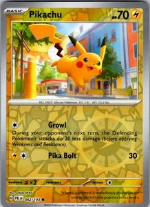 Pikachu Reverse Holo 062/193 SV02: Paldea Evolved Common - NM - Picture 1 of 2