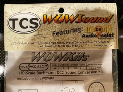 TCS DCC WSK-BAC-7 WOWKits WOWSound Decoder Bachmann Spectrum PRR K4 4-6-2 ~ 1921 - Image 1 of 4