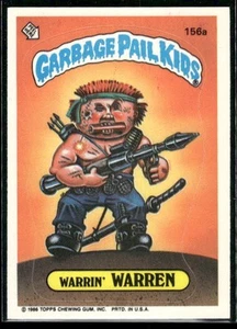 1986 Topps Garbage Pail Kids Serie 4 #156a Warrin' Warren EX/NM - Bild 1 von 2