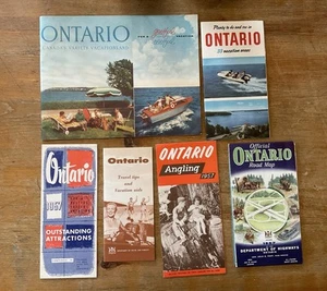 1957 Ontario Travel Maps Brochures Vintage Excellent - Picture 1 of 13