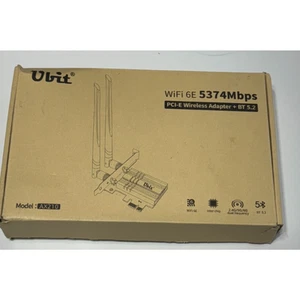 AX210 WiFi 6E PCI-E Network Adapter Card Bluetooth 5.3 Wifi Antenna for Desktop - Picture 1 of 3
